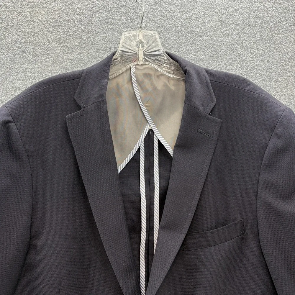 Bills Khakis Blazer Mens 44R Blue Wool Silk Mohair Sport Coat USA Jacket Preppy